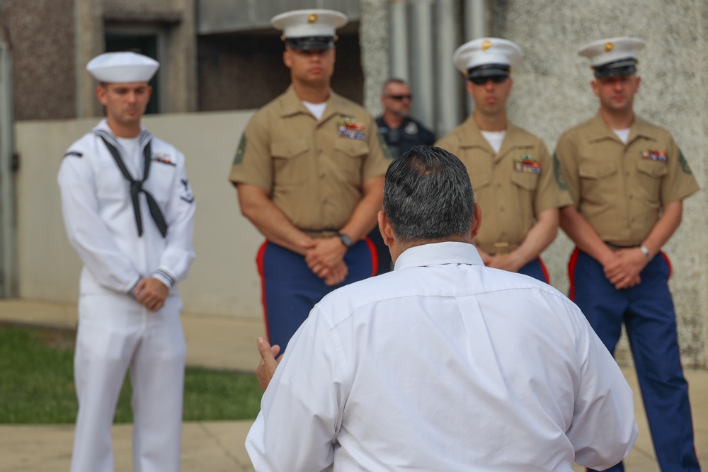 Marines and Sailors visit Miami VA Medical Center during Fleet Week Miami 2024