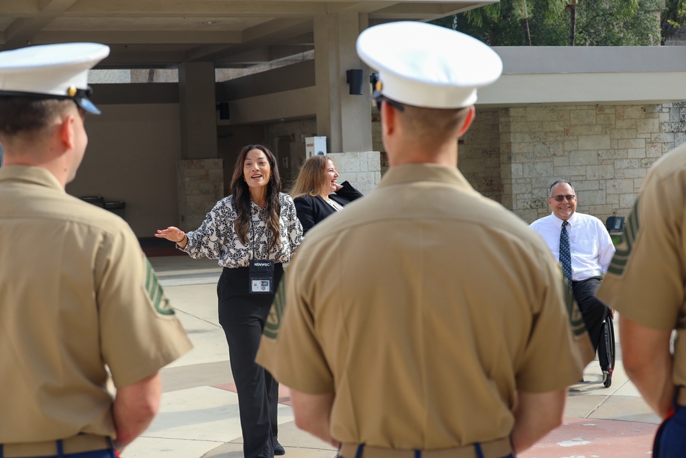 Marines and Sailors visit Miami VA Medical Center during Fleet Week Miami 2024