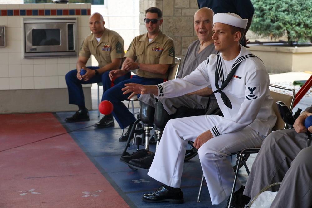 Marines and Sailors visit Miami VA Medical Center during Fleet Week Miami 2024
