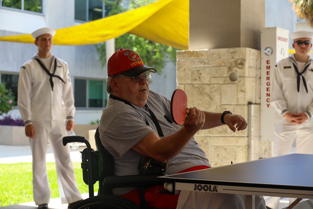 Marines and Sailors visit Miami VA Medical Center during Fleet Week Miami 2024