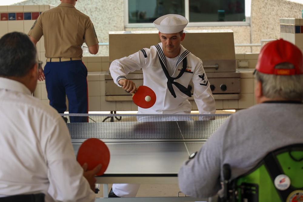 Marines and Sailors visit Miami VA Medical Center during Fleet Week Miami 2024