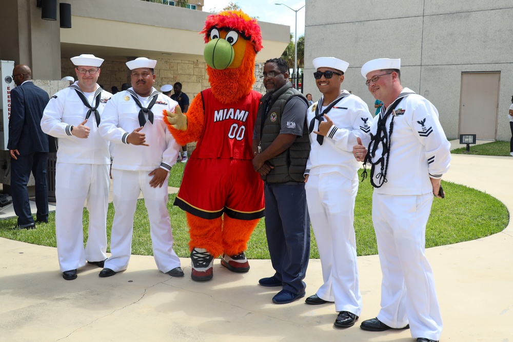 Marines and Sailors visit Miami VA Medical Center during Fleet Week Miami 2024