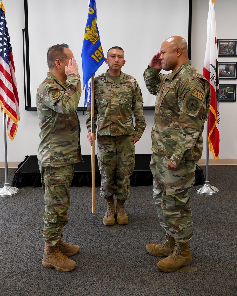 Col. Christopher &quot;CJ&quot; Johnson assumes command of the 195th Operations Group