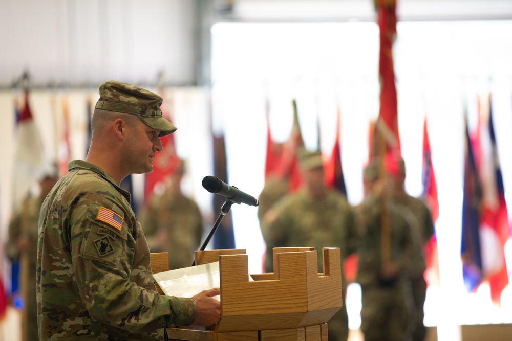 555TH Engineer Brigade “Tripel Nickel” Hosts Change Of Responsibility From CSM Anthony Powers to CSM Tony Williams