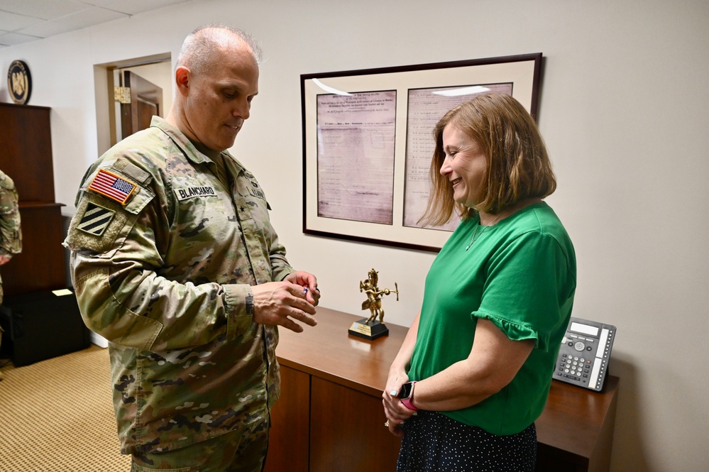 Mrs. Stephanie Davis awarded the Georgia Commendation Medal