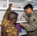 MRF-D 24.3: U.S. Navy, PNGDF medical personnel organize medical supplies