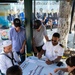 U.S. Navy Sailors and Marines play dominoes in Domino Park, Miami, during Fleet Week Miami, May 8, 2024.