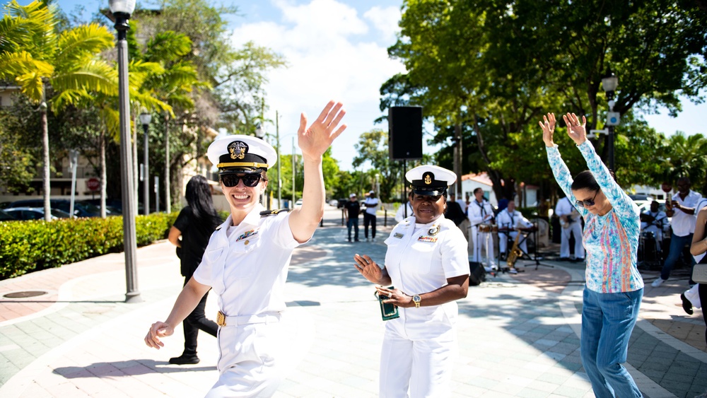 Activities at Domino Park for Fleet Week Miami