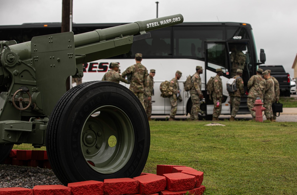 1-14th Field Artillery deploys to Europe