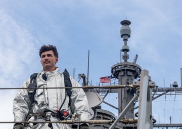 USS Higgins Firefighting Training