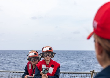 USS Higgins Firefighting Training
