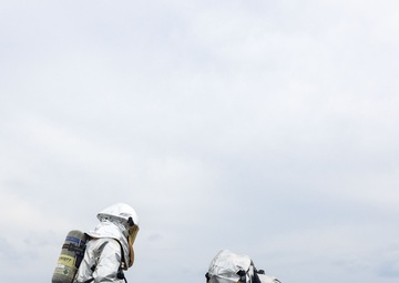 USS Higgins Firefighting Training