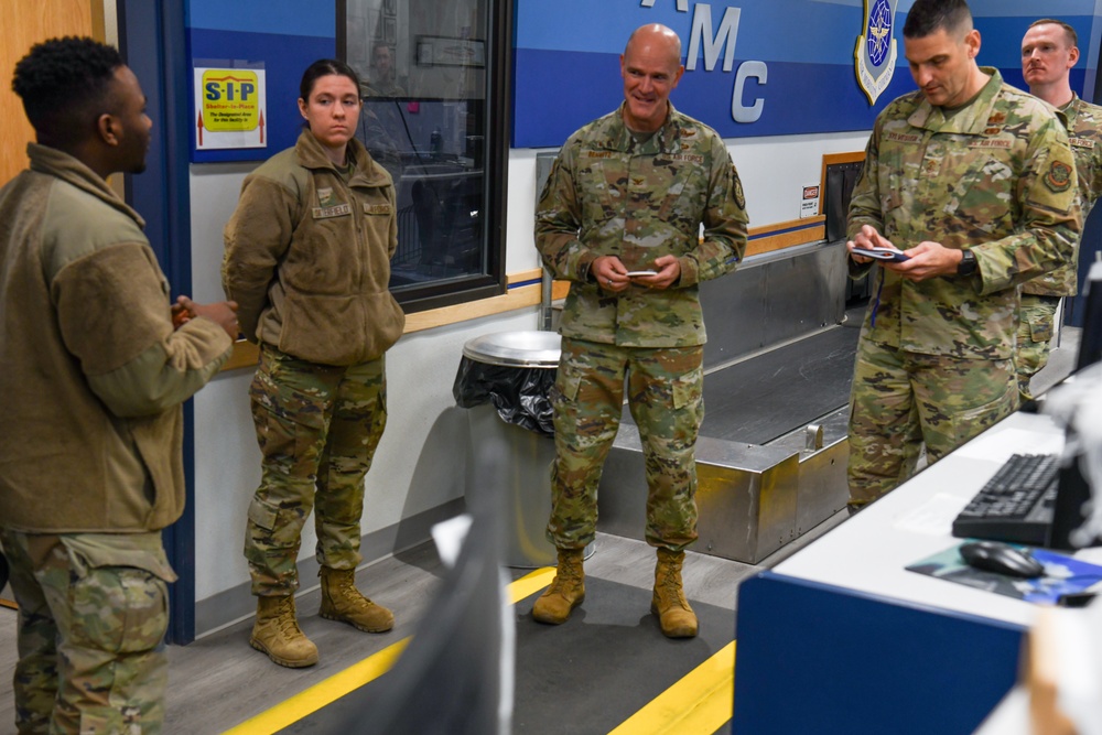 515th AMOW Command Team Visit the 732nd Air Mobility Squadron