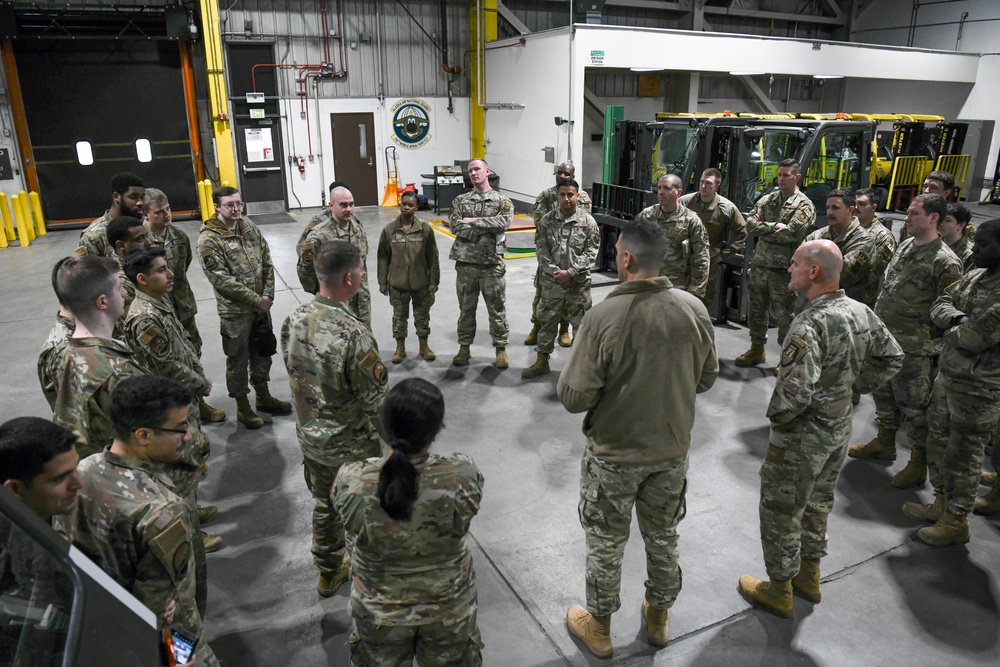 515th AMOW Command Team Visit the 732nd Air Mobility Squadron