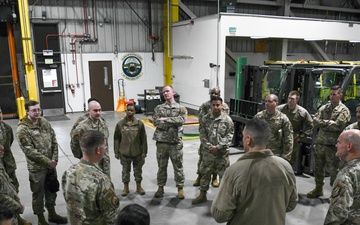 515th AMOW Command Team Visit the 732nd Air Mobility Squadron
