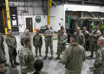 515th AMOW Command Team Visit the 732nd Air Mobility Squadron