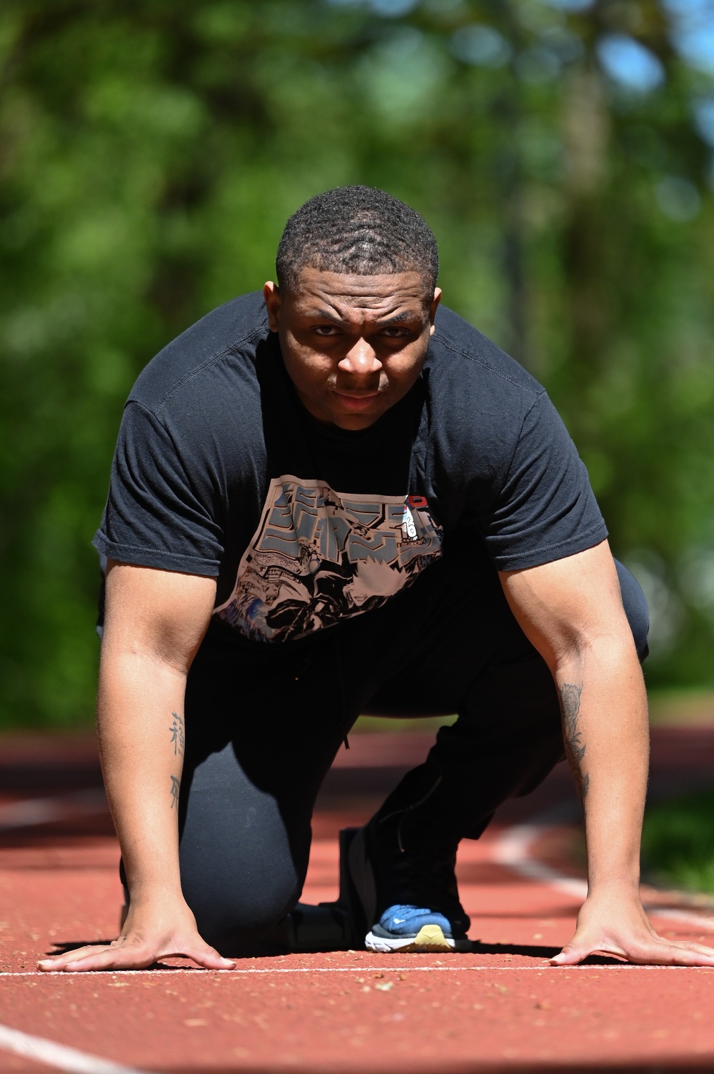 Recovering Service Members participate in a warrior athlete reconditioning program training camp at Nike World Headquarters