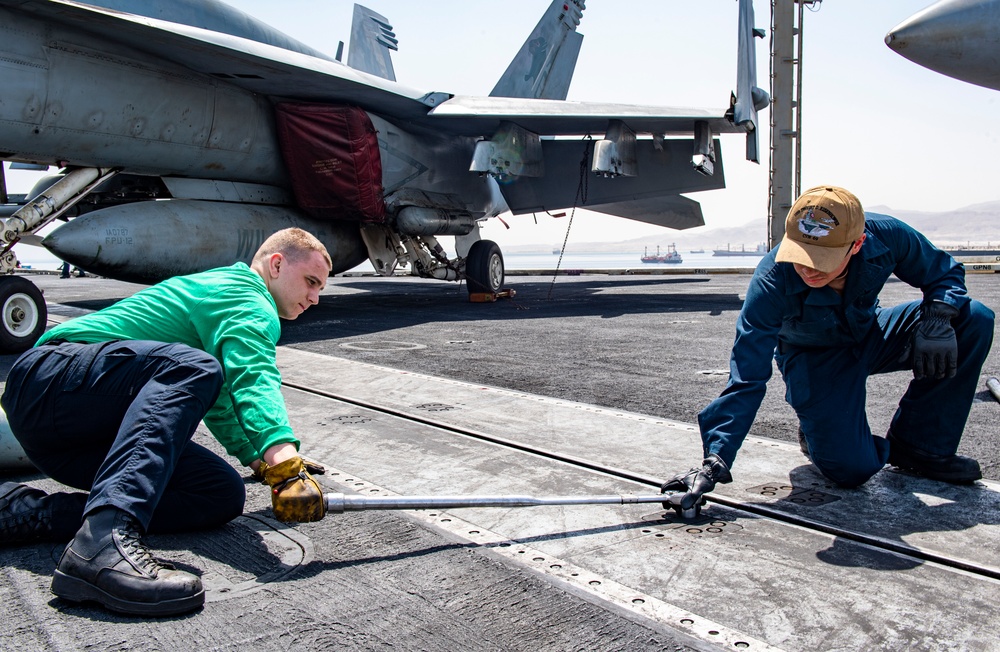 USS Dwight D. Eisenhower Strike Group Transits the Suez Canal