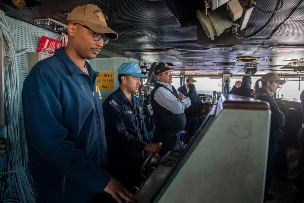 The Dwight D. Eisenhower Carrier Strike Group transits the Suez Canal