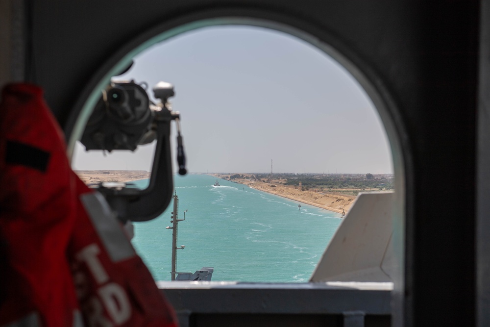 USS Dwight D. Eisenhower Strike Group Transits the Suez Canal