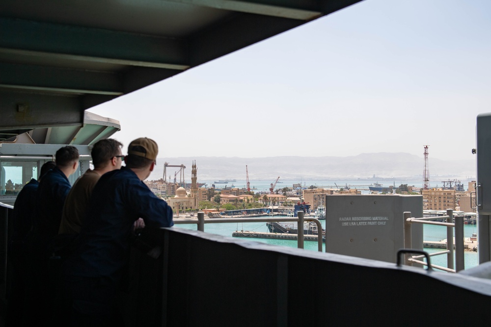 USS Dwight D. Eisenhower Strike Group Transits the Suez Canal