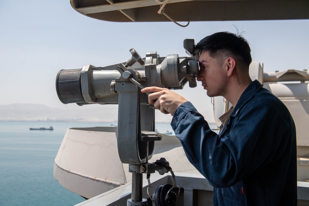 USS Dwight D. Eisenhower Strike Group Transits the Suez Canal