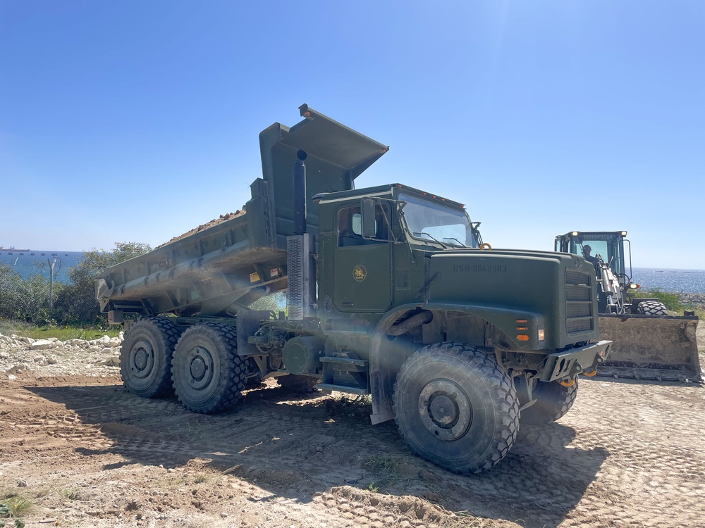 NMCB 11 working in Cyprus