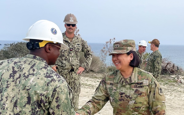 Maj. Gen. Hou and Rear Adm. Foster visit NMCB 11 in Cyprus