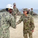 Maj. Gen. Hou and Rear Adm. Foster visit NMCB 11 in Cyprus