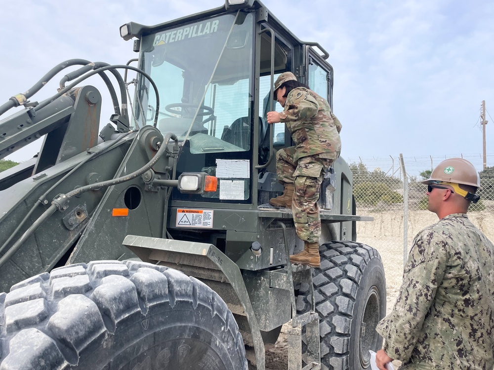 Maj. Gen. Hou and Rear Adm. Foster visit NMCB 11 in Cyprus