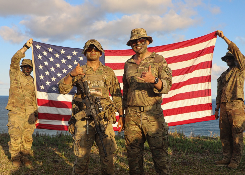 Balikatan 24: 2nd Battalion, 27th Infantry Regiment, 3rd Infantry Brigade Combat Team, 25th Infantry Division conducts reenlistment and promotion ceremony