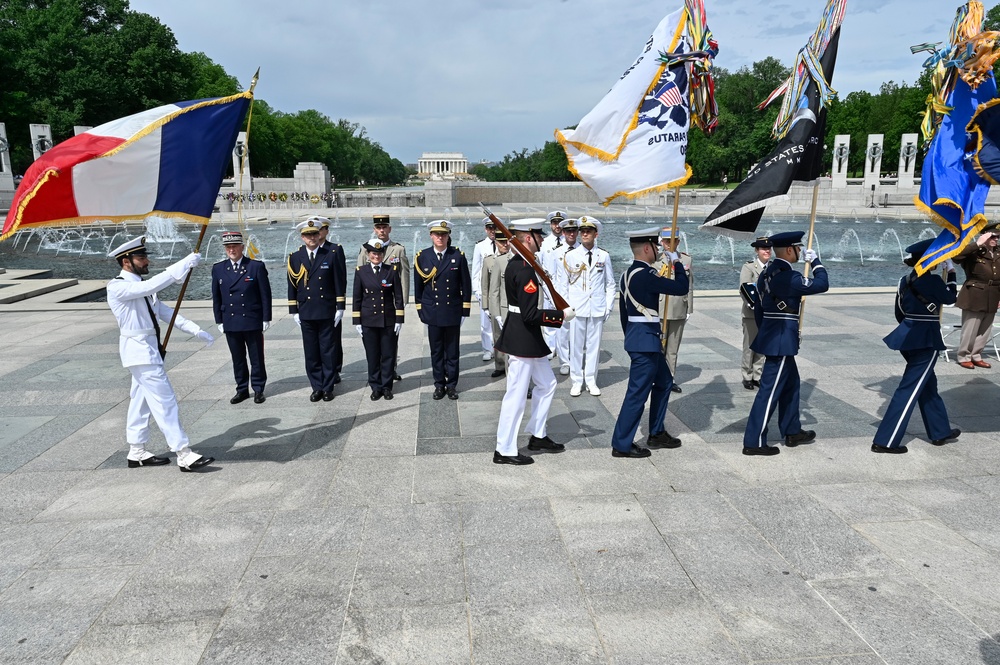 Maj. Gen. Dornhoefer receives French medal during WWII V-E Day ceremony