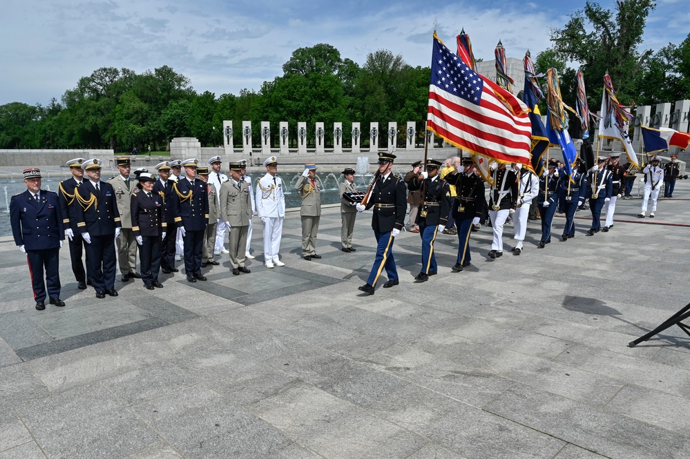 Maj. Gen. Dornhoefer receives French medal during WWII V-E Day ceremony