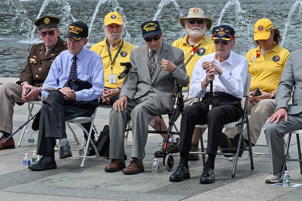 Maj. Gen. Dornhoefer receives French medal during WWII V-E Day ceremony