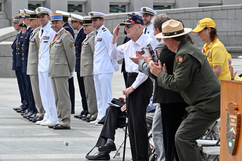 Maj. Gen. Dornhoefer receives French medal during WWII V-E Day ceremony