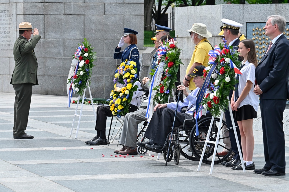 Maj. Gen. Dornhoefer receives French medal during WWII V-E Day ceremony