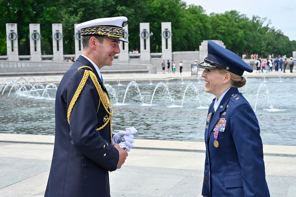 Maj. Gen. Dornhoefer receives French medal during WWII V-E Day ceremony