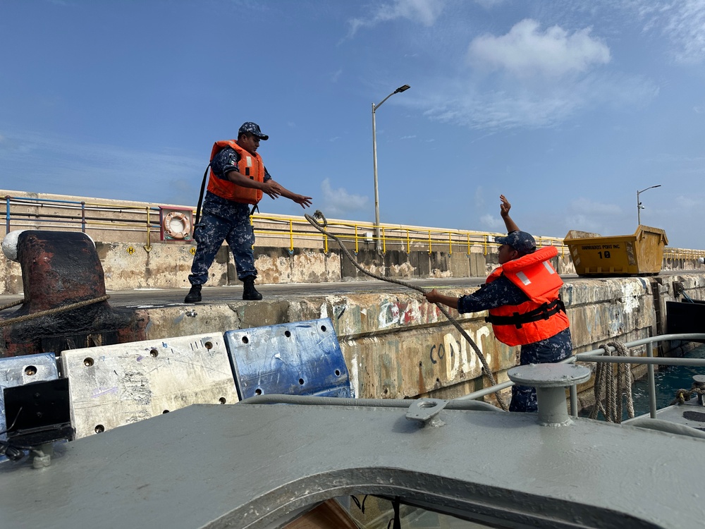 Mexican navy crew prepares for joint exercise at TRADEWINDS 24