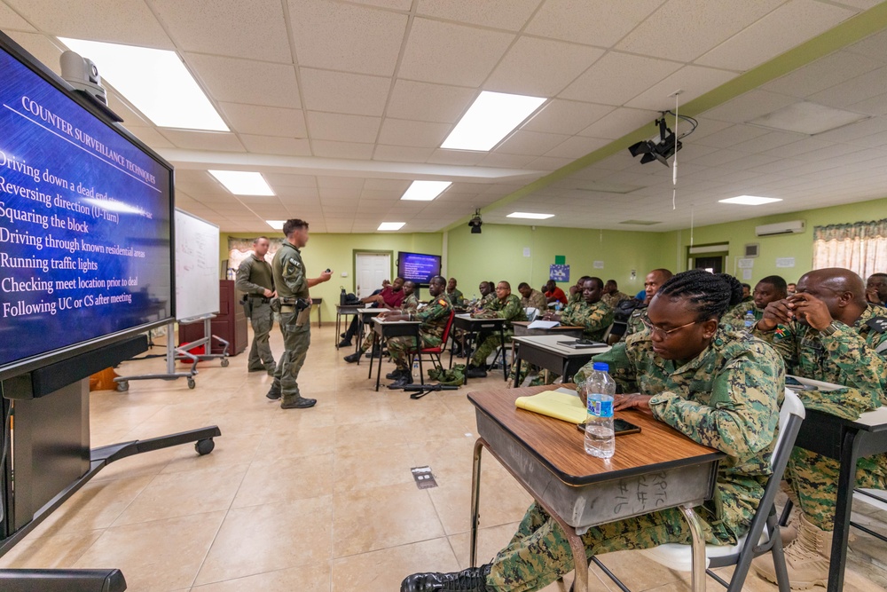 U.S. Drug Enforcement Agency Special Response Team teach investigative techniques and detainee operations at TRADEWINDS 24