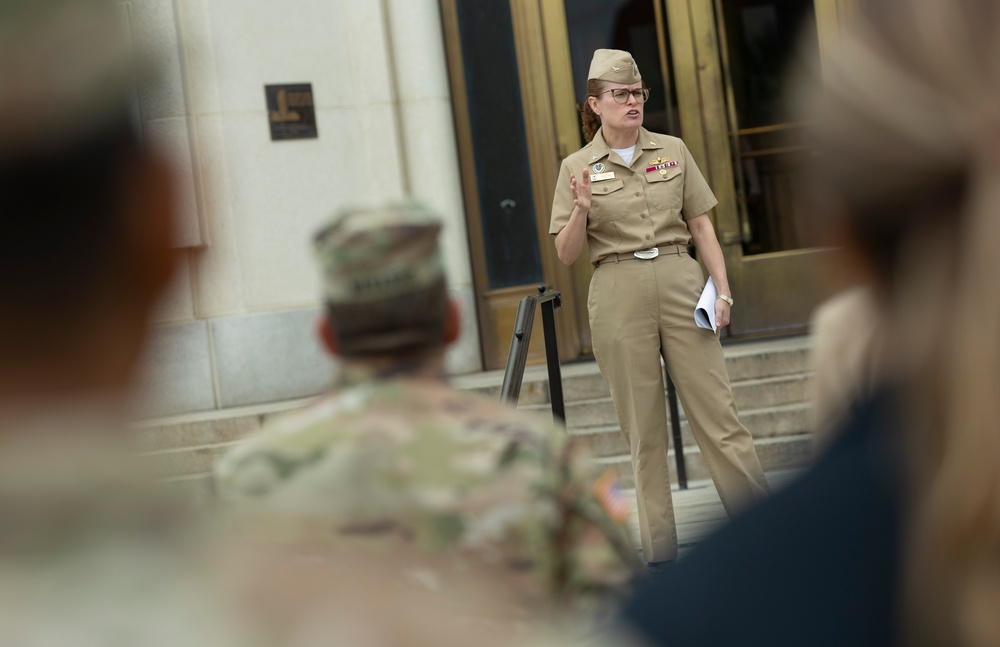 All Nurses Color Guard Perform Colors at Walter Reed