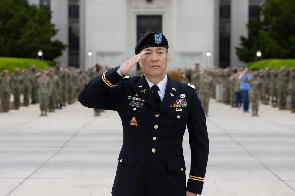 All Nurses Color Guard Perform Colors at Walter Reed