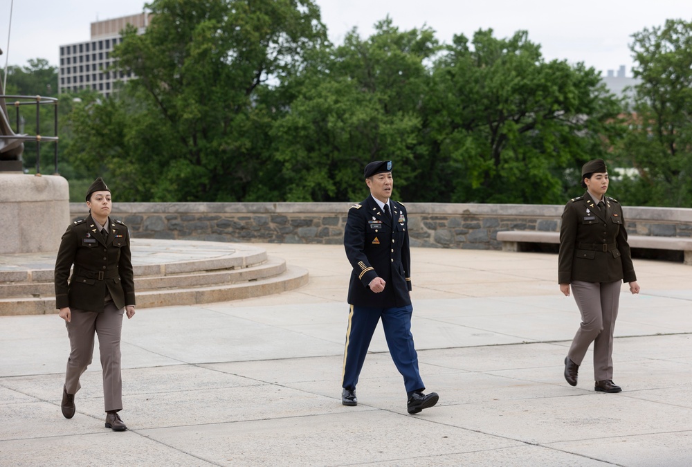 All Nurses Color Guard Perform Colors at Walter Reed