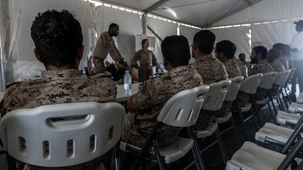 U.S. Navy Sailors conduct a TCCC Class During NF 24