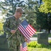 USS Constitution Sailors plant flags for Memorial Day