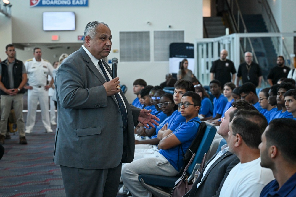SECNAV Speaks with JROTC STEM Students