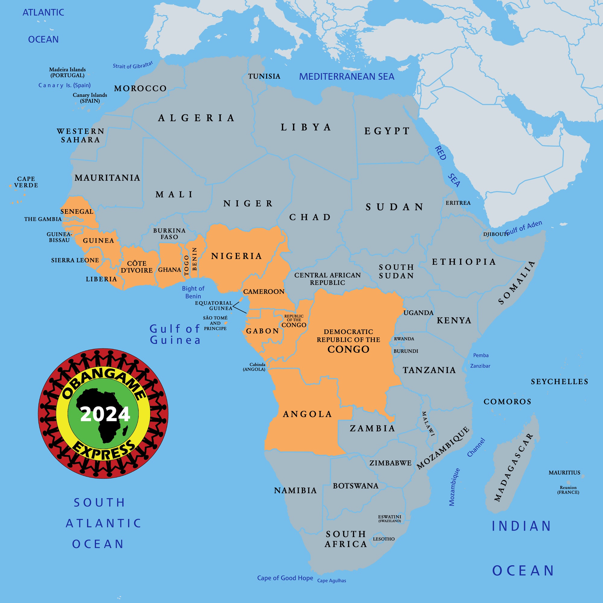 Africa Map 2024 Labeled 2000w Q95 