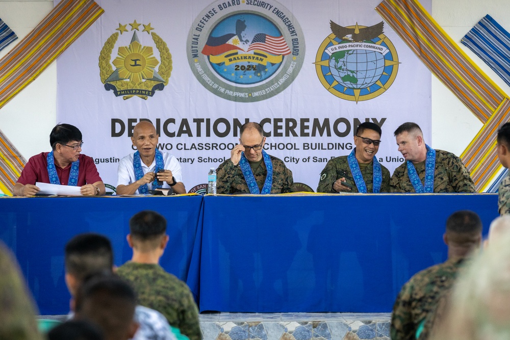 Balikatan 24: San Agustin Elementary School Ribbon Cutting Ceremony