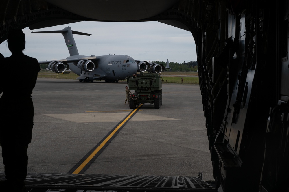 62d AW, 1-14th FA perform vehicle load operations in support of Swift Response 24