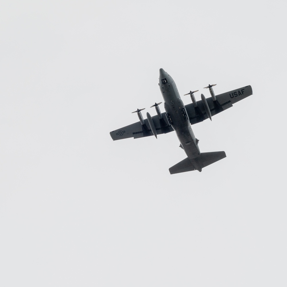 Low-Level Mastery: C-130 Hercules navigates the skies with precision and skill