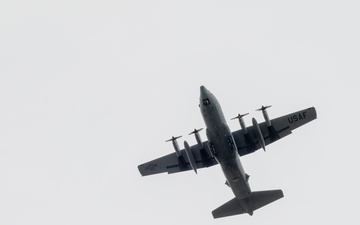 Low-Level Mastery: C-130 Hercules navigates the skies with precision and skill
